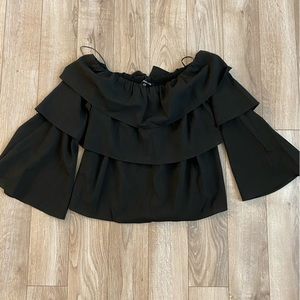 Black Off the Shoulder Top